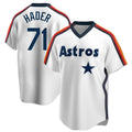 TRASK H.Astros #71 Josh Hader Player White Cooperstown Collection T-shirt Stitched Jerseys
