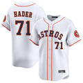 TRASK H.Astros #71 Josh Hader Player White Home Limited Stitched Jerseys