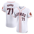 TRASK H.Astros #71 Josh Hader Player White Limited Elite Home Stitched Jerseys