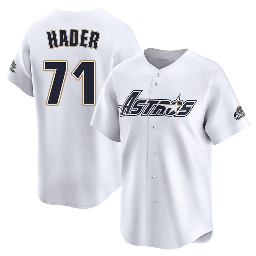 TRASK H.Astros #71 Josh Hader Player White Throwback Cooperstown Collection Limited Stitched Jerseys