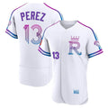 TRASK KC.Royals #13 Salvador Perez Player White 2026 City Connect Limited Elite Home Stitched Jerseys