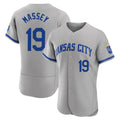 TRASK KC.Royals #19 Michael Massey Player Gray Limited Elite Home Game Stitched Jerseys