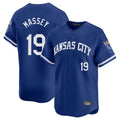 TRASK KC.Royals #19 Michael Massey Player Royal Limited Home Stitched Jerseys