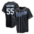 TRASK KC.Royals #55 Cole Ragans Player Black Carbon Fashion Home Game Stitched Jerseys