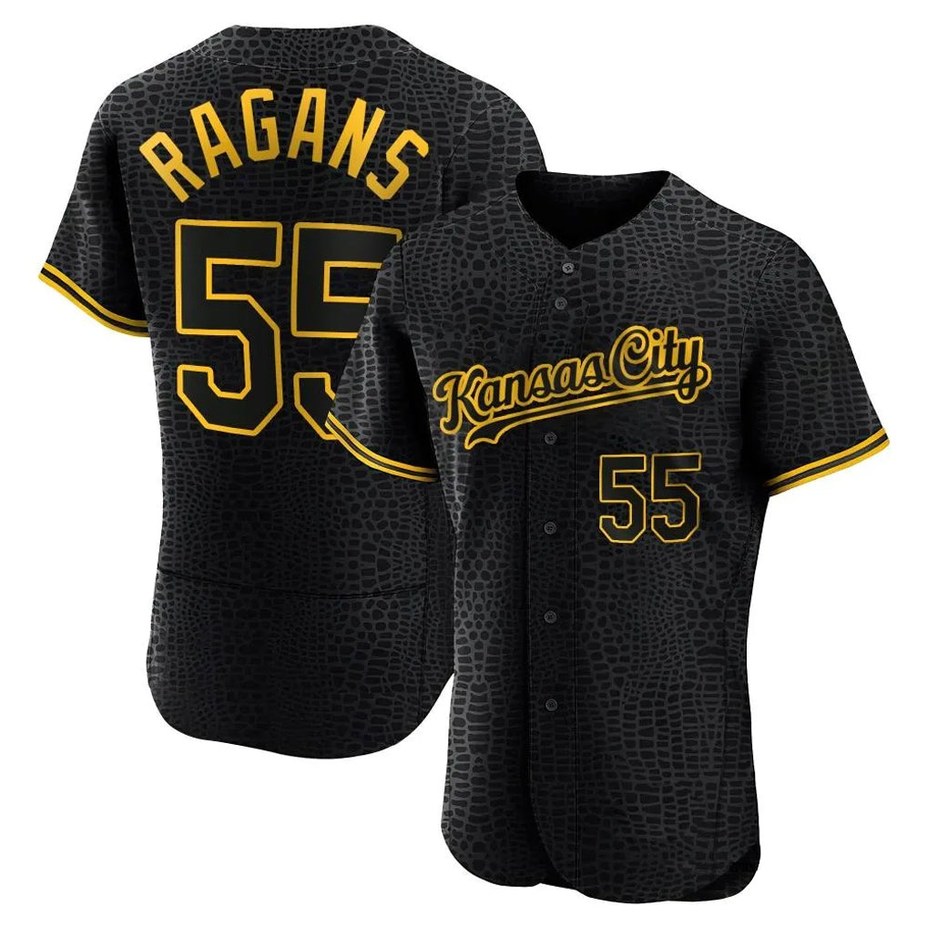 TRASK KC.Royals #55 Cole Ragans Player Black Snake Skin City Limited Elite Stitched Jerseys