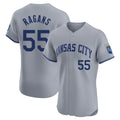 TRASK KC.Royals #55 Cole Ragans Player Gray Limited Elite Home Stitched Jerseys