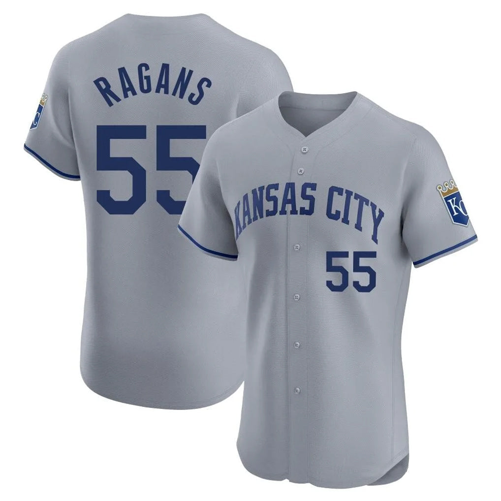 TRASK KC.Royals #55 Cole Ragans Player Gray Limited Elite Home Stitched Jerseys
