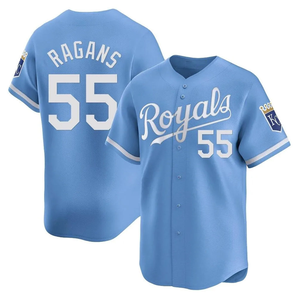 TRASK KC.Royals #55 Cole Ragans Player Light Blue Alt Limited Home Stitched Jerseys