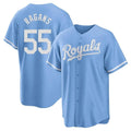 TRASK KC.Royals #55 Cole Ragans Player Light Blue Home Game Stitched Jerseys