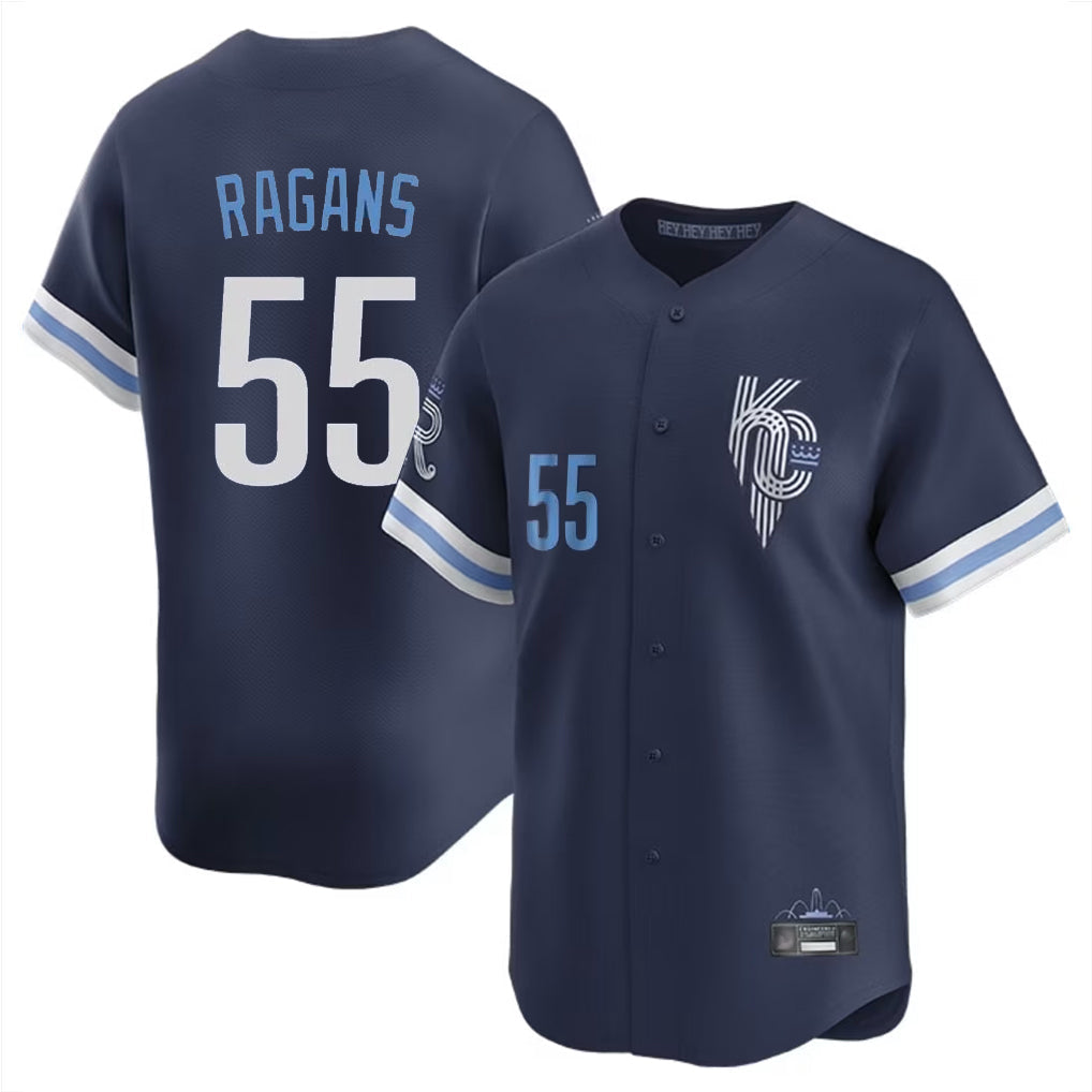 TRASK KC.Royals #55 Cole Ragans Player Navy City Connect Limited Home Stitched Jerseys