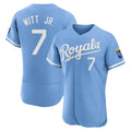 TRASK KC.Royals #7 Bobby Witt Jr. Player Light Blue Alt Limited Elite Home Stitched Jerseys
