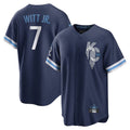 TRASK KC.Royals #7 Bobby Witt Jr. Player Navy City Connect Home Game Stitched Jerseys
