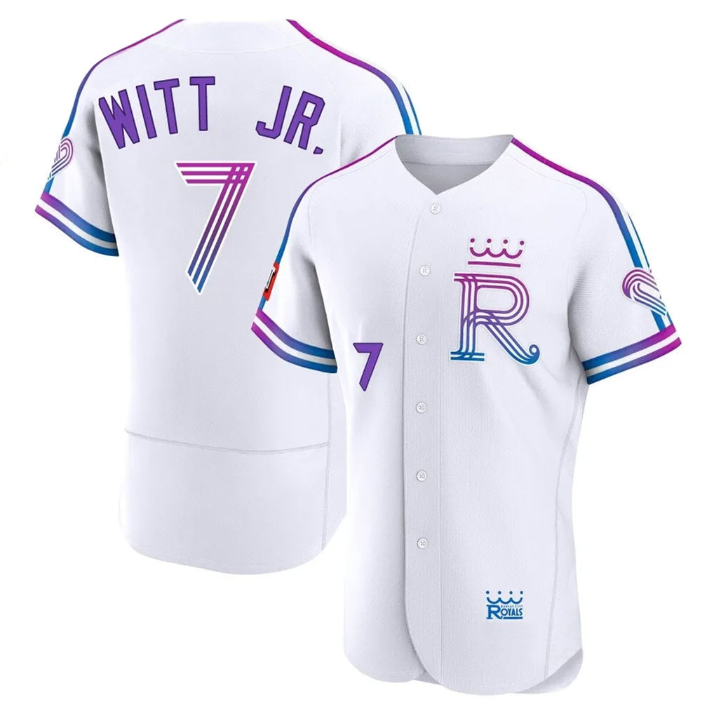 TRASK KC.Royals #7 Bobby Witt Jr. Player White 2026 City Connect Limited Elite Home Stitched Jerseys