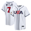 TRASK KC.Royals #7 Bobby Witt Jr. Player White USA 2026 World Classic Game Stitched Jerseys