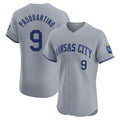 TRASK KC.Royals #9 Vinnie Pasquantino Player Gray Limited Elite Home Stitched Jerseys