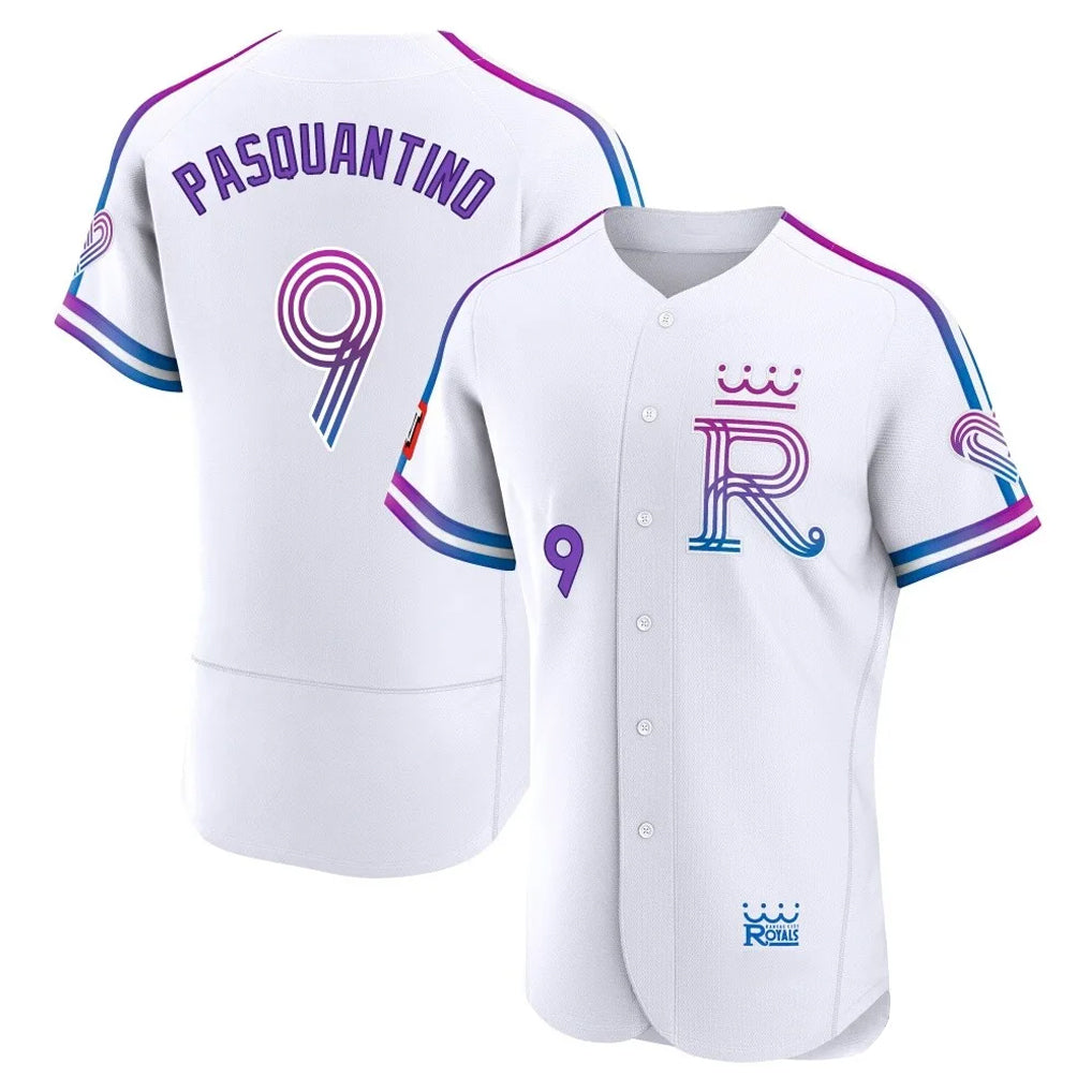 TRASK KC.Royals #9 Vinnie Pasquantino Player White 2026 City Connect Limited Elite Home Stitched Jerseys