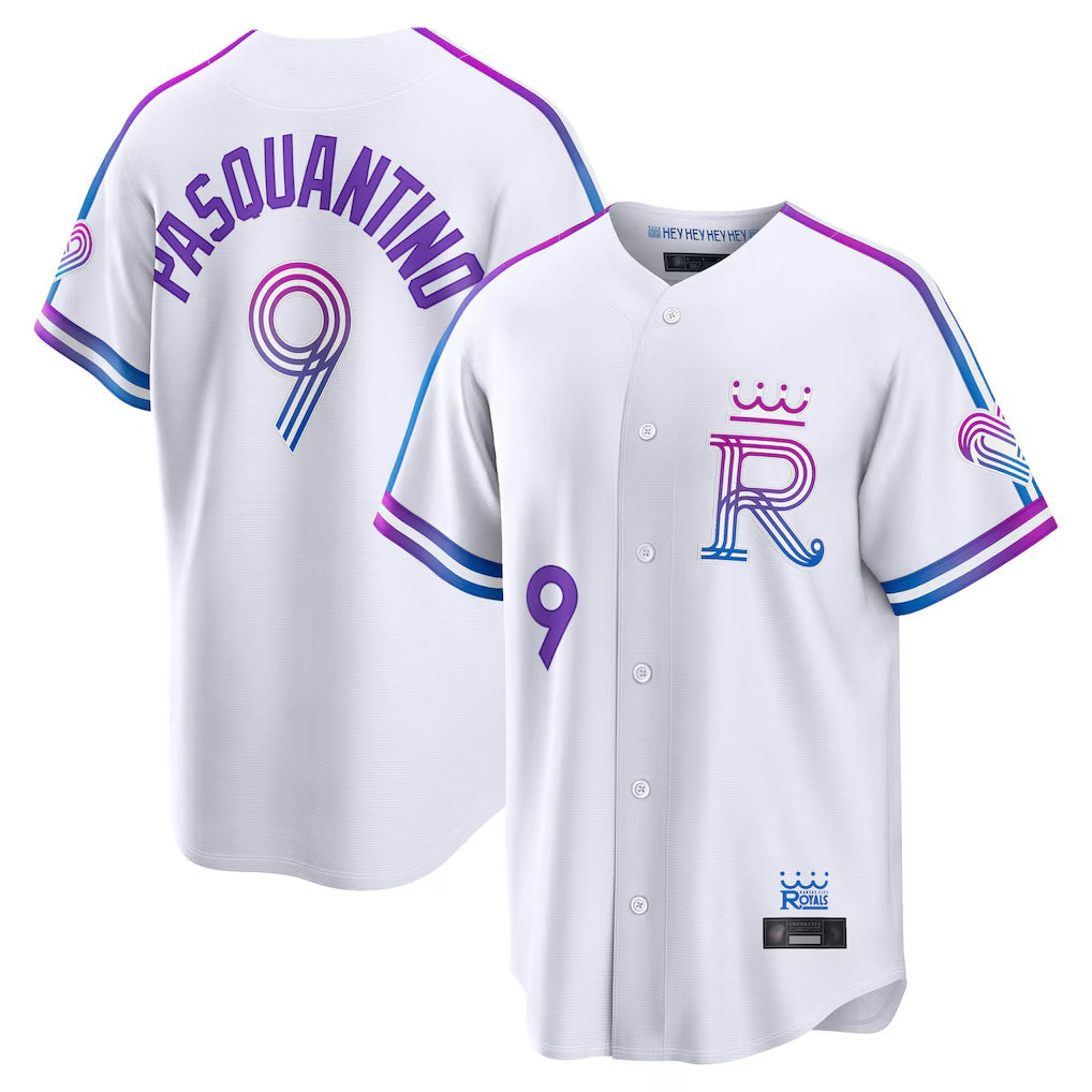 TRASK KC.Royals #9 Vinnie Pasquantino Player White 2026 City Connect Limited Home Stitched Jerseys