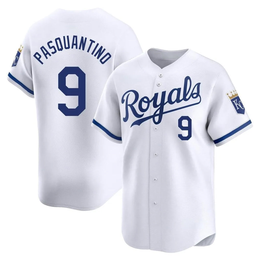 TRASK KC.Royals #9 Vinnie Pasquantino Player White Alt Limited Home Stitched Jerseys