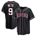 TRASK LA.Angels #9 Zach Neto Player Black Fashion Out Home Game Stitched Jerseys