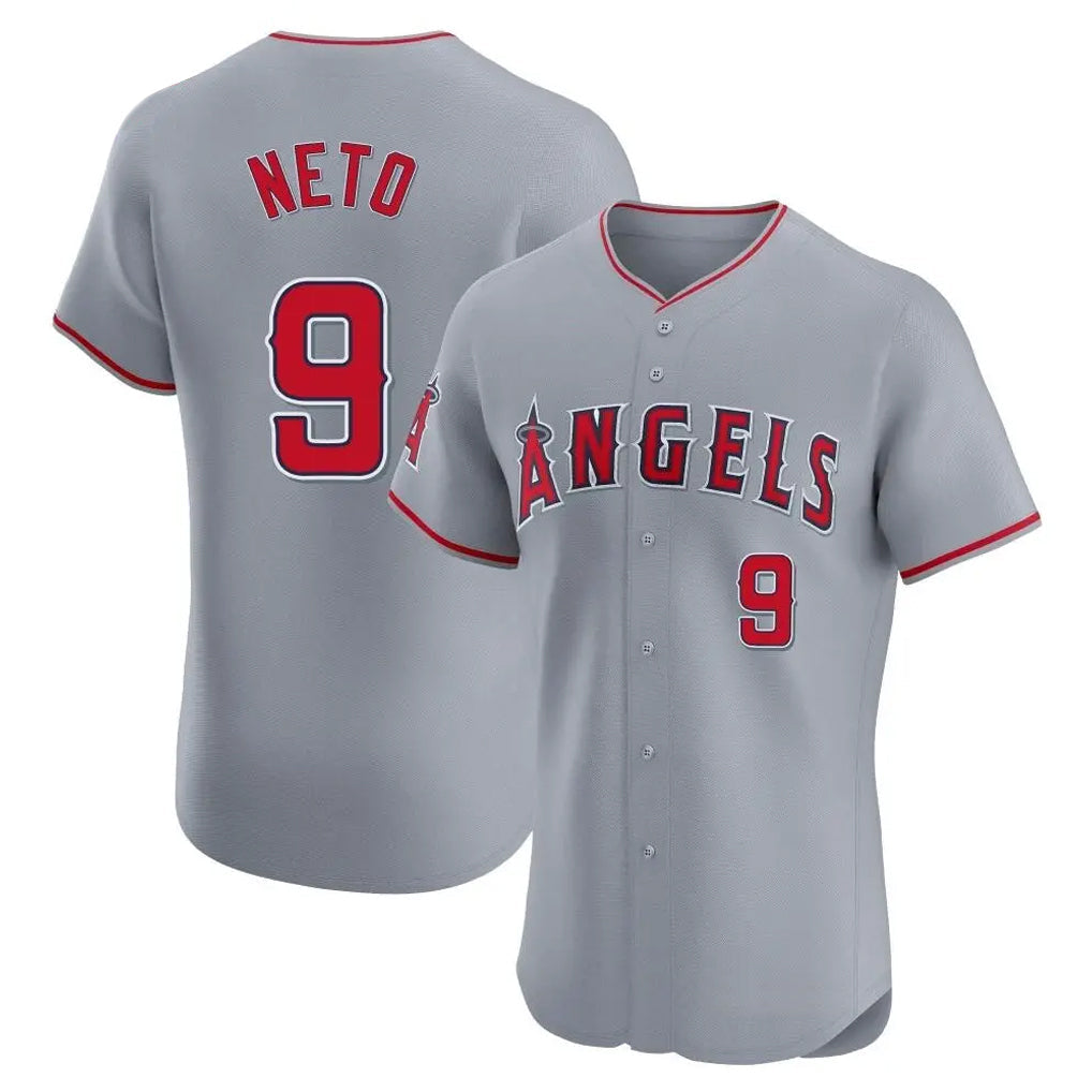 TRASK LA.Angels #9 Zach Neto Player Gray Home Limited Elite Stitched Jerseys