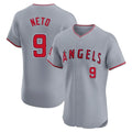 TRASK LA.Angels #9 Zach Neto Player Gray Home Limited Elite Stitched Jerseys
