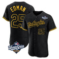 TRASK LA.Dodgers #25 Tommy Edman Player Black World Series Snake Skin City Limited Elite Home Stitched Jerseys