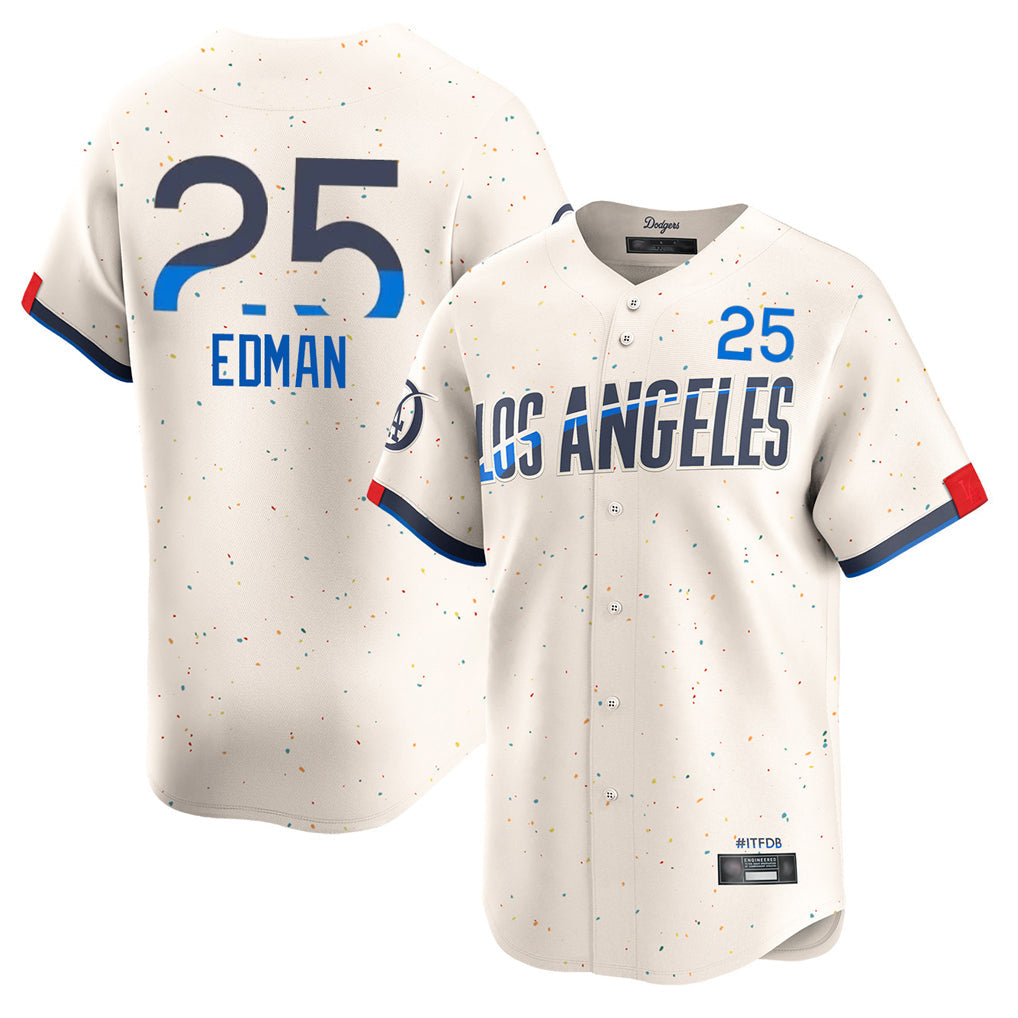 TRASK LA.Dodgers #25 Tommy Edman Player Cream City Connect Limited Home Stitched Jerseys