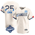 TRASK LA.Dodgers #25 Tommy Edman Player Cream World Series Meet City Connect Limited Home Stitched Jerseys
