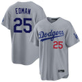 TRASK LA.Dodgers #25 Tommy Edman Player Gray Game Limited Home Stitched Jerseys
