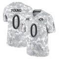 TRASK LA.Rams #0 Byron Young Player Arctic Camo Salute To Service Limited Game Stitched Jerseys