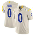 TRASK LA.Rams #0 Byron Young Player Bone Limited Vapor Home Game Stitched Jerseys