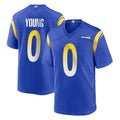 TRASK LA.Rams #0 Byron Young Player Royal Home Game Stitched Jerseys