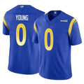 TRASK LA.Rams #0 Byron Young Player Royal Limited Vapor F.U.S.E. Home Game Stitched Jerseys