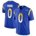TRASK LA.Rams #0 Byron Young Player Royal Limited Vapor Untouchable Home Game Stitched Jerseys