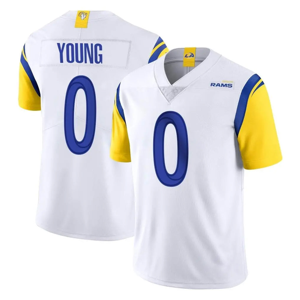 TRASK LA.Rams #0 Byron Young Player White Limited Vapor Untouchable Home Game Stitched Jerseys