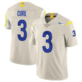 TRASK LA.Rams #3 Kam Curl Player Bone Limited Vapor Home Game Stitched Jerseys