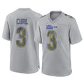 TRASK LA.Rams #3 Kam Curl Player Gray Atmosphere Fashion Home Game Stitched Jerseys
