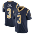 TRASK LA.Rams #3 Kam Curl Player Navy Limited Vapor Untouchable Home Game Stitched Jerseys