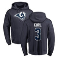 TRASK LA.Rams #3 Kam Curl Player Navy Pullover Hoodie Limited Game Stitched Jerseys