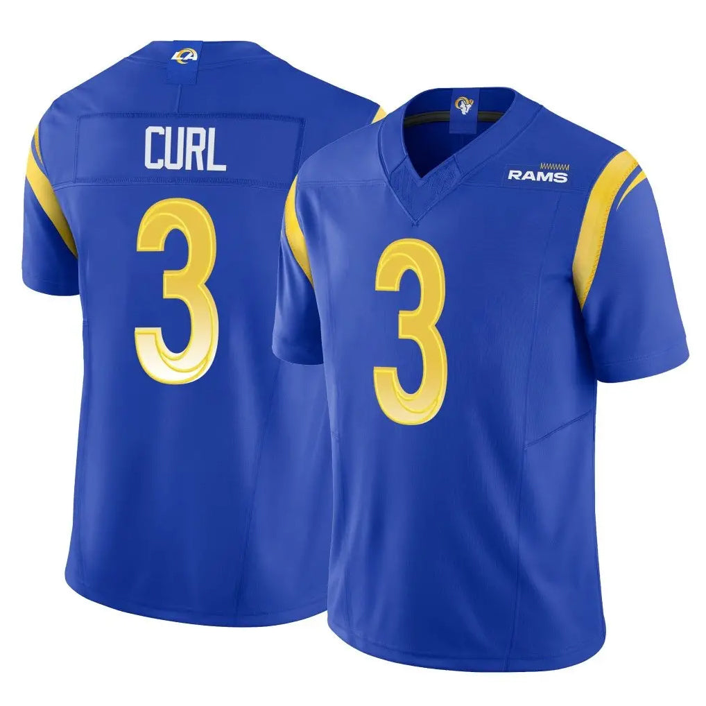 TRASK LA.Rams #3 Kam Curl Player Royal Limited Vapor F.U.S.E. Home Game Stitched Jerseys