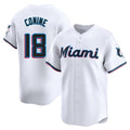 TRASK M.Marlins #18 Griffin Conine Player White Home Limited Stitched Jerseys