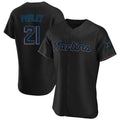 TRASK M.Marlins #21 Graham Pauley Player Black Home Limited Elite Stitched Jerseys