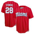 TRASK M.Marlins #28 Kyle Stowers Player Red City Connect Home Game Stitched Jerseys