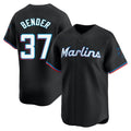 TRASK M.Marlins #37 Anthony Bender Player Black  Home Limited Stitched Jerseys