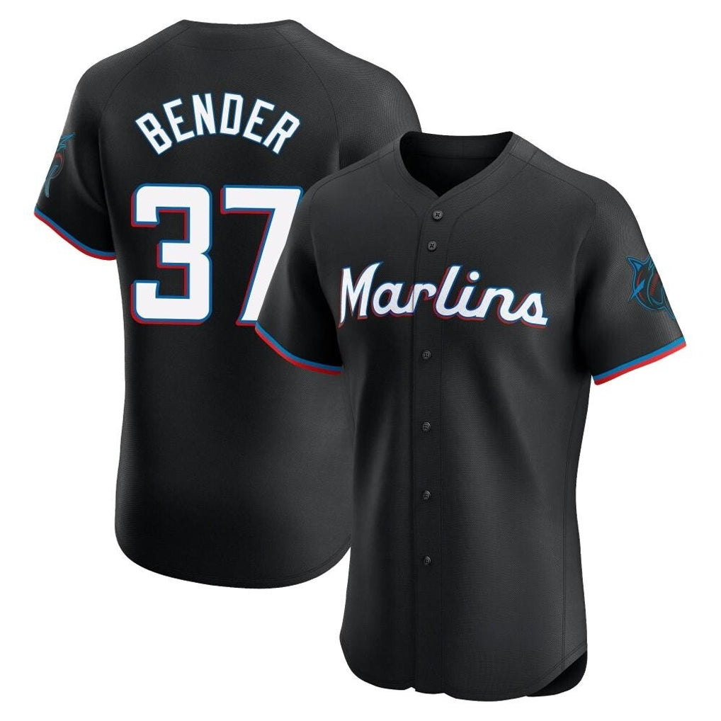 TRASK M.Marlins #37 Anthony Bender Player Black Vapor Home Limited Elite Stitched Jerseys