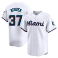 TRASK M.Marlins #37 Anthony Bender Player White  Home Limited Stitched Jerseys
