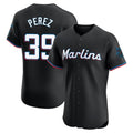 TRASK M.Marlins #39 Eury Perez Player Black Vapor Home Limited Elite Stitched Jerseys