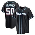 TRASK M.Marlins #50 Agustin Ramirez Player Black Fashion Out Home Game Stitched Jerseys