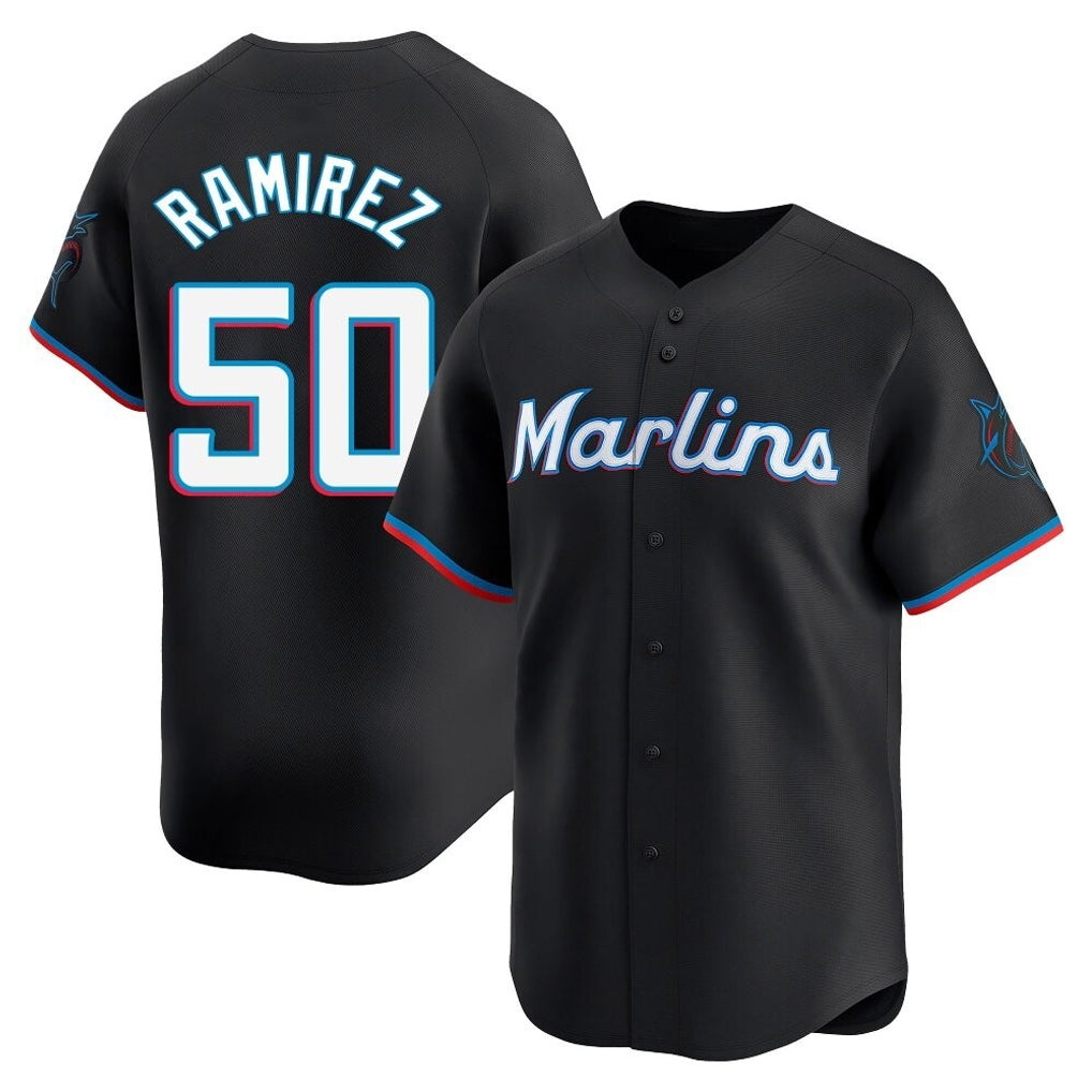 TRASK M.Marlins #50 Agustin Ramirez Player Black  Home Limited Stitched Jerseys