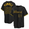TRASK M.Marlins #50 Agustin Ramirez Player Black Snake Skin City Home Game Stitched Jerseys
